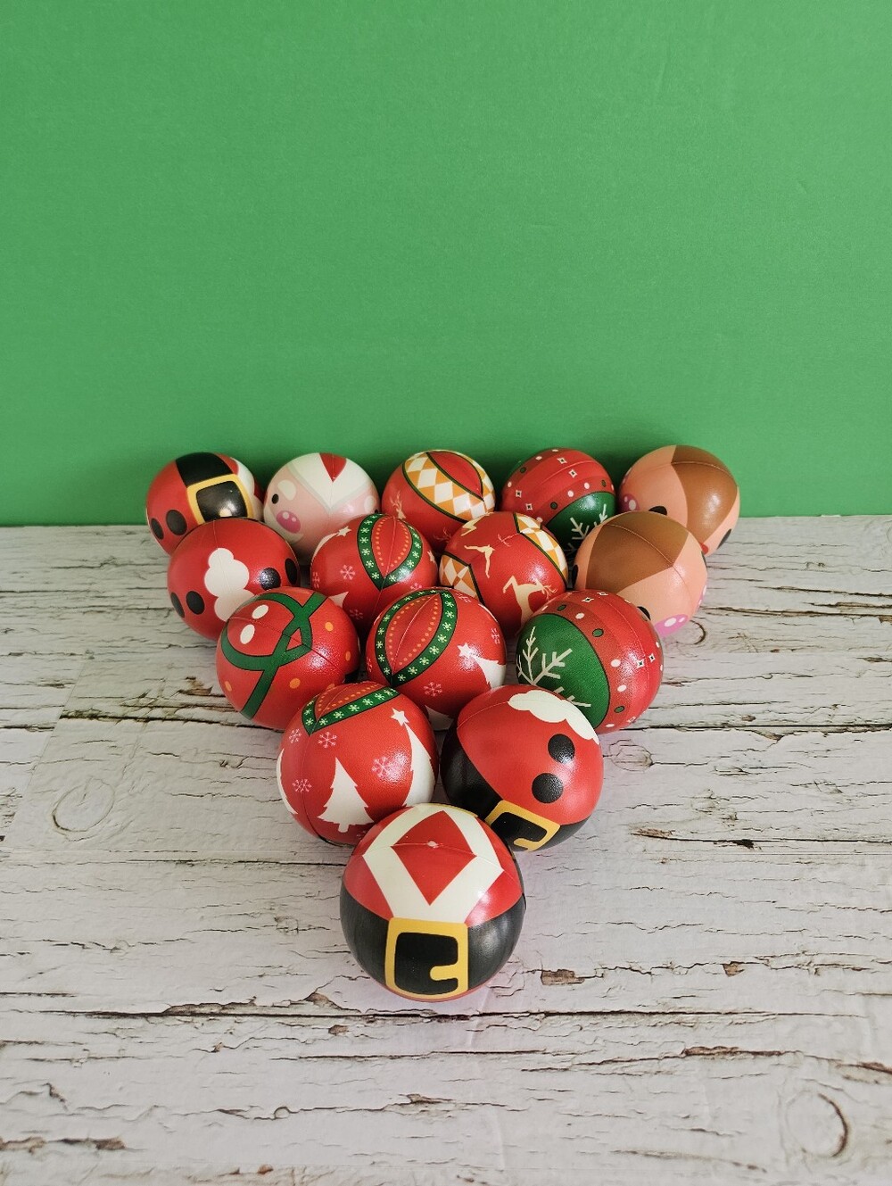 Christmas Stress Balls, New, Lot Of 15